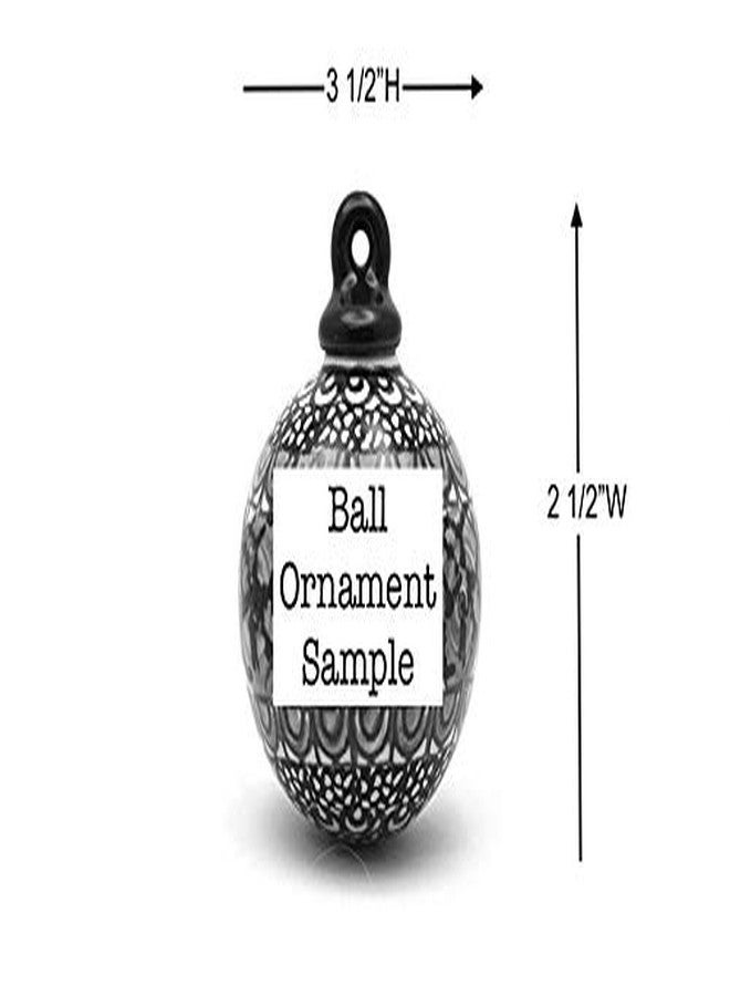 Polish Pottery Gallery Polish Pottery Ornament - Ball - Christmas Trees - Image 2